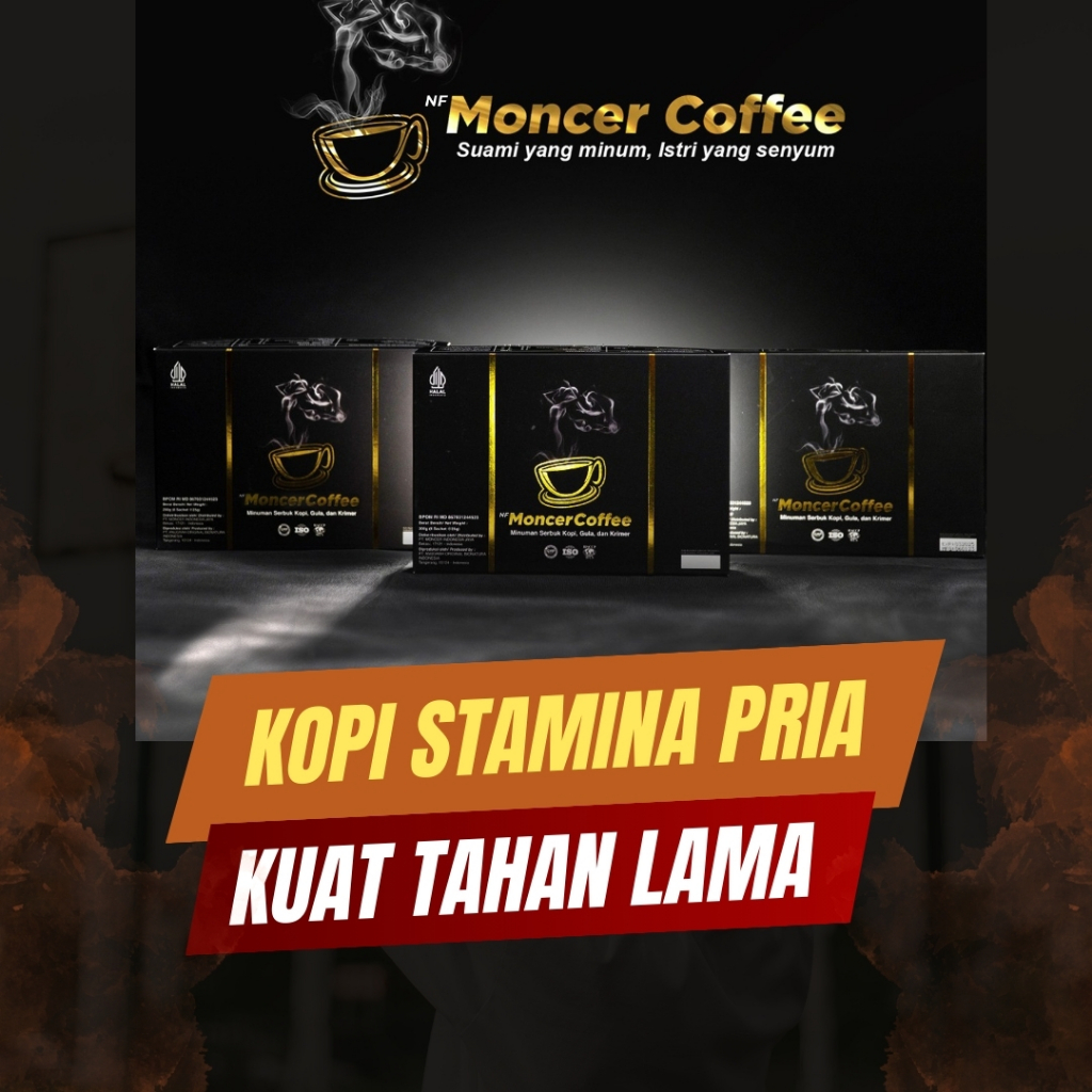 

MONCEER COFFEE ASLI Kopi Mocer Penambah Durasi Peningkat Stamina Pria Tahan Lama Tanpa Efek Samping