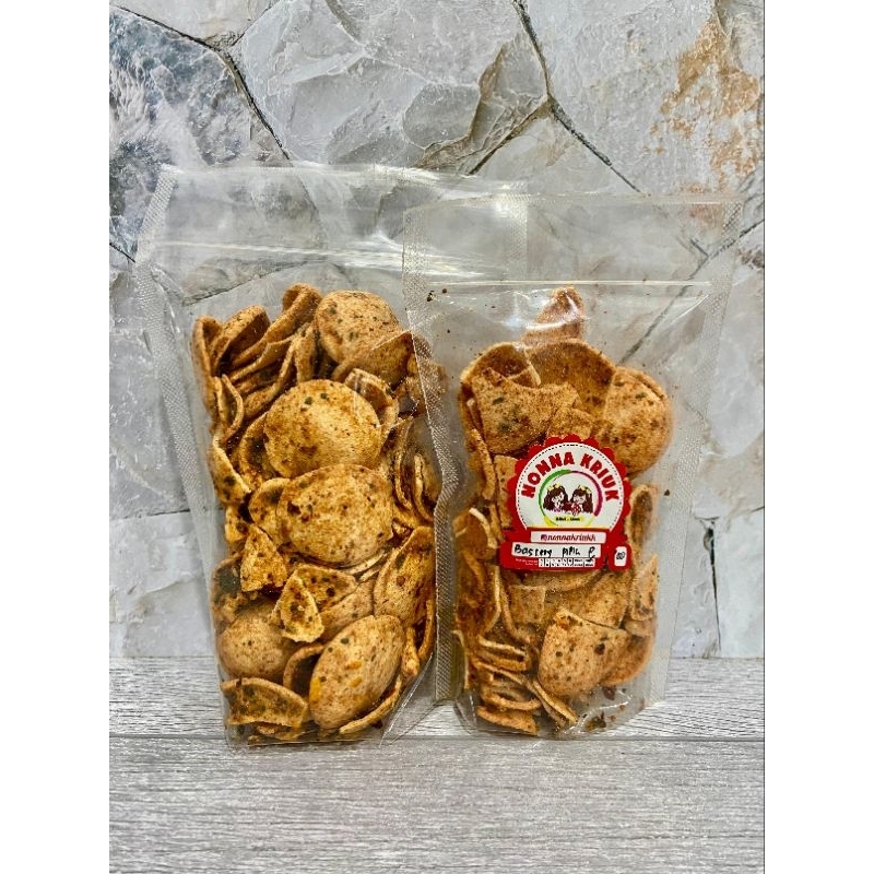 

Basreng pipih cikruh pedas dan ori