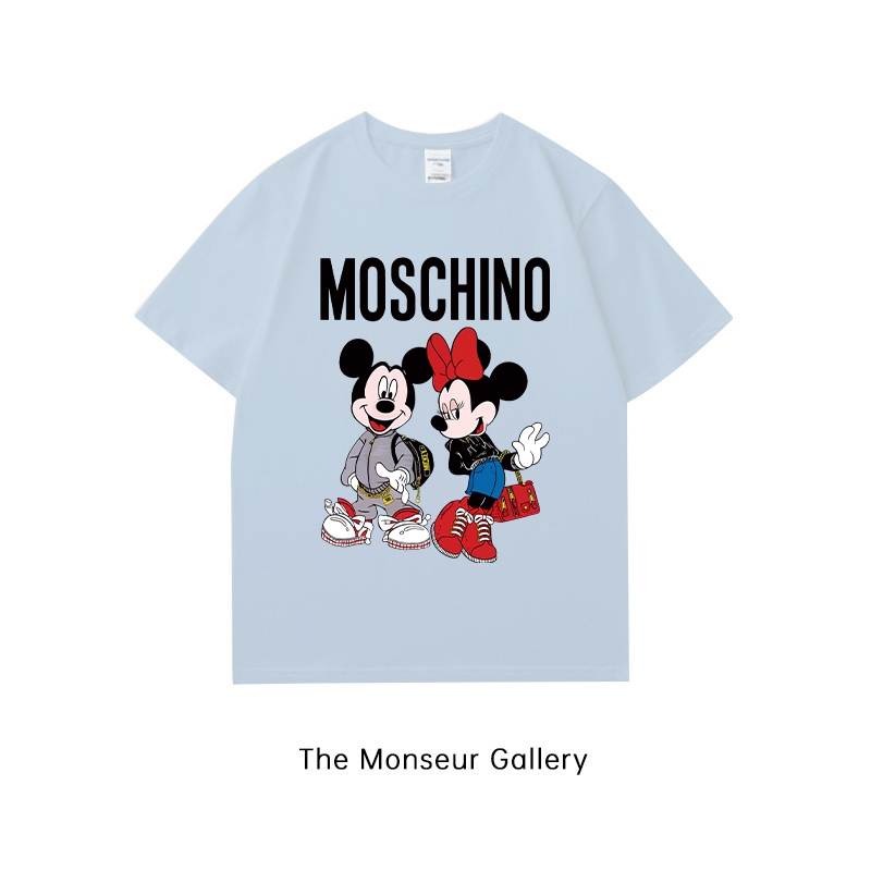 The Monseur Gallery  Kaos Wanita Oversize MOSCHINO Mickey Mouse  baju atasan wanita terbaru | Kaos b