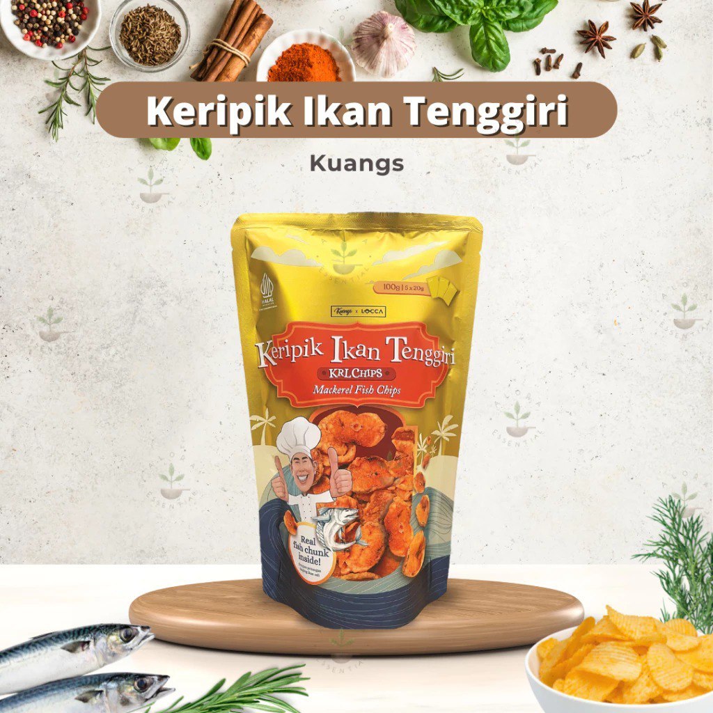 

KRIPIK IKAN TENGGIRI SPESIAL KUANGS 100GR - SNACK & CEMILAN ENAK | RENYAH DAN GURIH RENDAH MINYAK