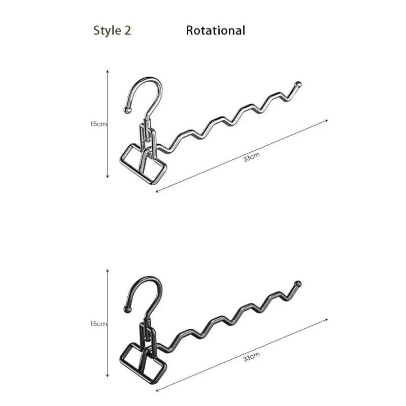 5 Slots Gantungan Baju Lipat hanger lipat besi Gantungan Baju Lipat Rak baju Besi Tahan Gantungan | 