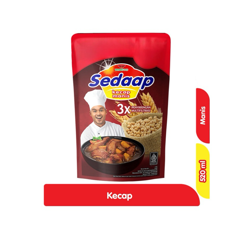 

KECAP MANIS SEDAP/3x Penyaringan 520g