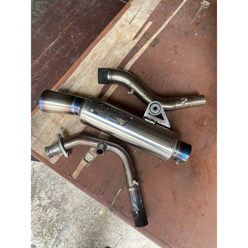 Knalpot shijiro titanium vespa matic