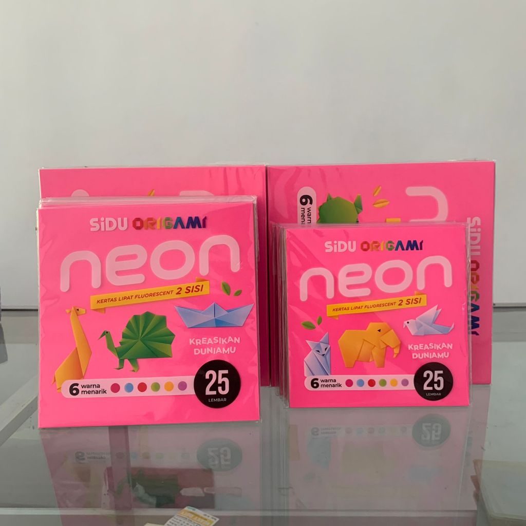 

SiDU Kertas Origami Neon 16 x 16 cm , 14 x14 cm , 12 x 12 cm