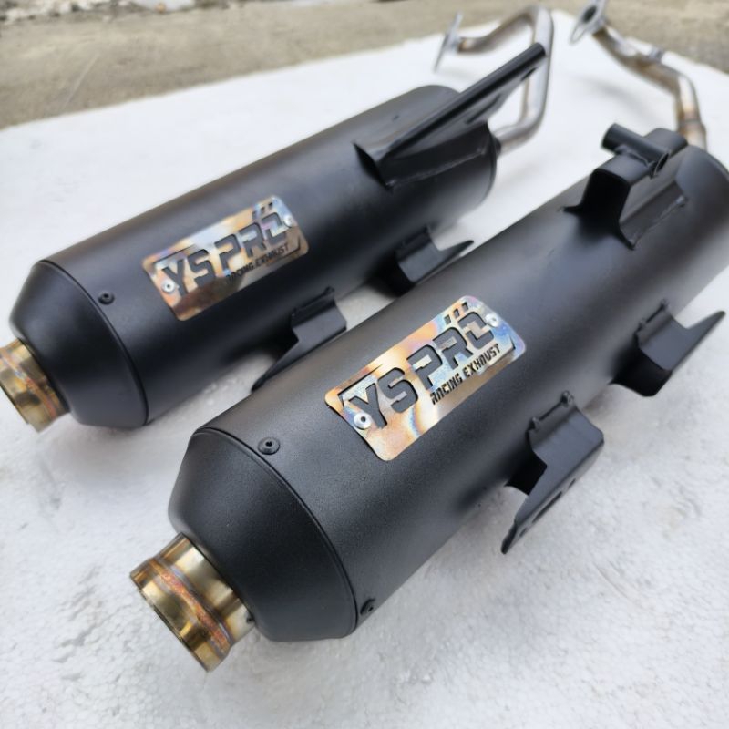 big promo knalpot moncong sijiro shiroji original ys pro racing exhaust saringan full dan sarteng