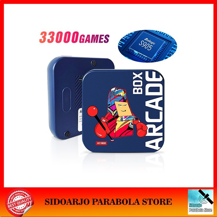 Gamebox Video Game Console Arcade Box AD-1900 Free Wireless Gamepad Controller 2 Player Retro Multi 