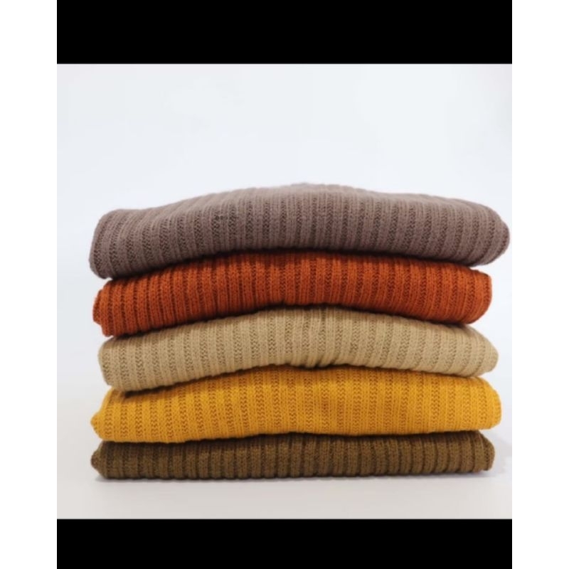 rok span rajut wanita cantik kekinian