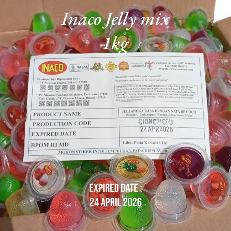 

Termurah !! Inaco jelly kiloan isi 66-67 pcs