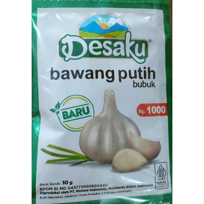 

Desaku BAWANG PUTIH bubuk 1 Renceng isi 12 pcs || bawang putih halus sachet 10 gr