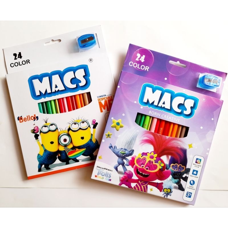 

MACS Colour Pencils 24 Triangular / Pensil Warna 24 Macs MURAH! CUCI GUDANG