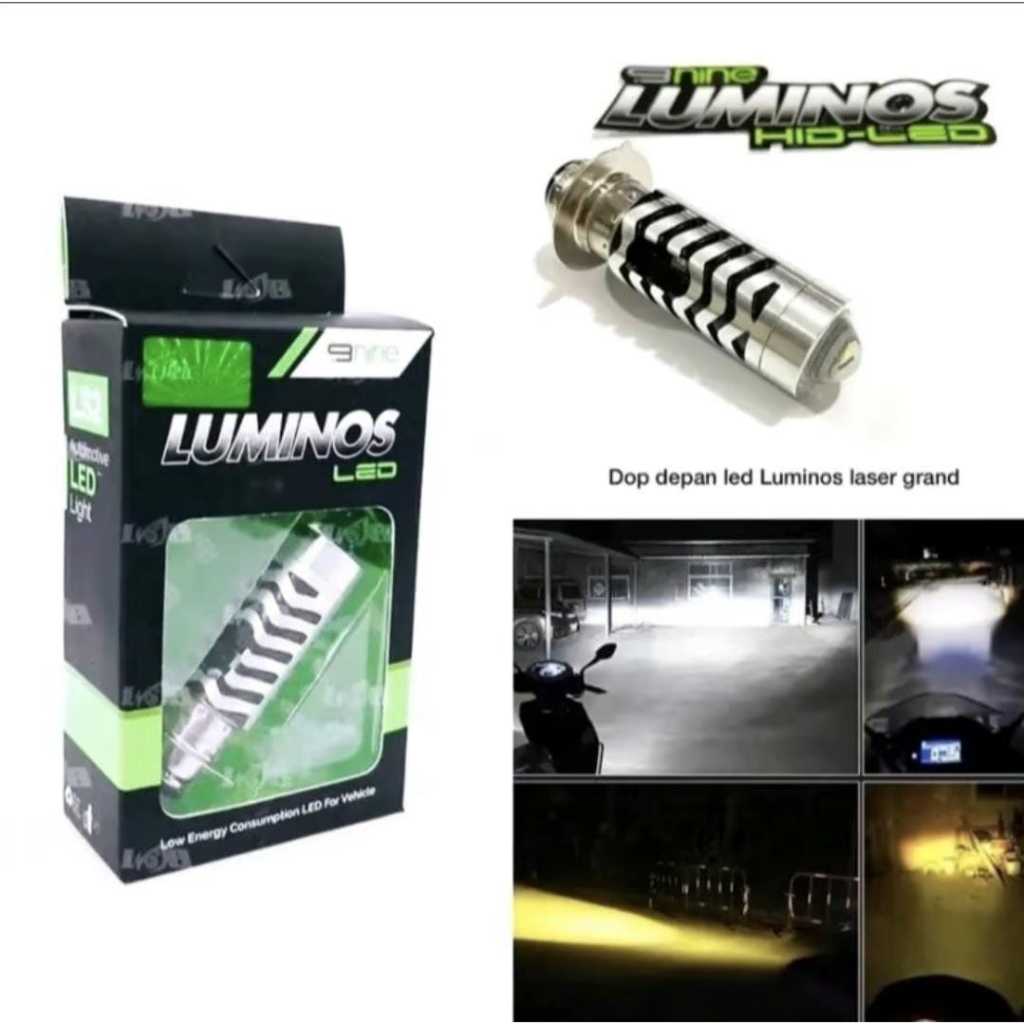 LAMPU UTAMA MOTOR LED LASER D2 H6 LUMINOS BEBEK MATIC 2 WARNA