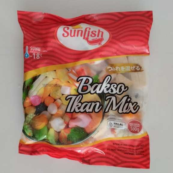 

BAKSO IKAN MIX SUNFISH 500gr Bakso Seafood Dumpling, Odeng, Otak-Otak, dll