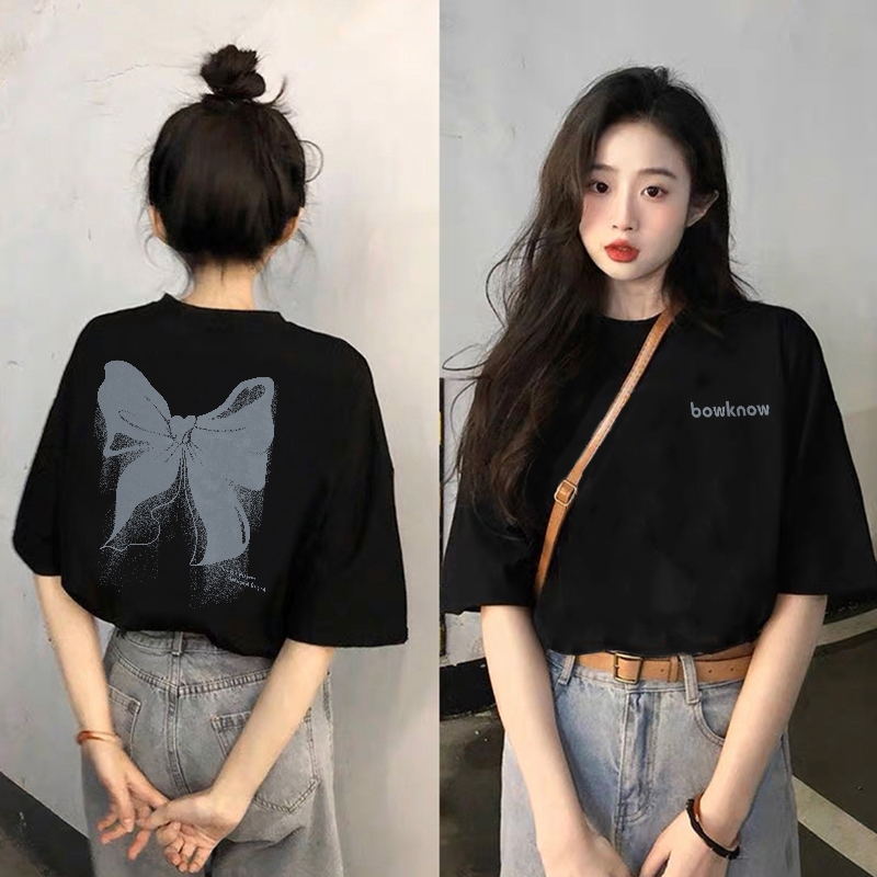 XIAOZHAINV kaos cewek oversize premium t shirt wanita baju kaos kaos oversize wanita kaos butterfly