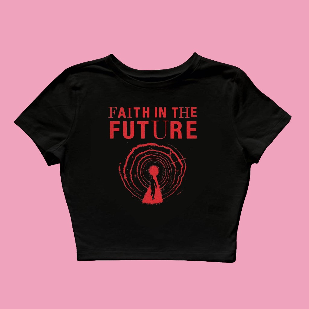 Faith In The Future Y2k Style Crop Tee