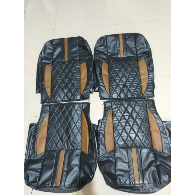 (Cod)Sarung Jok/Cover Jok Mobil Feroza Variasi Kotak