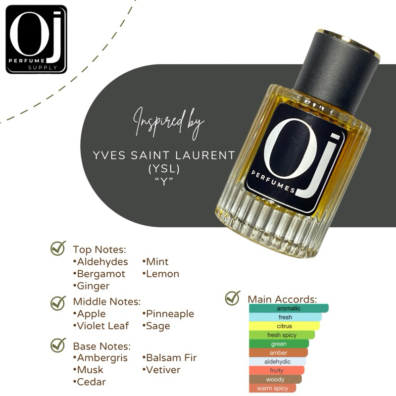 OJ Perfumes - Inspired by Yves Saint Laurent YSL Y