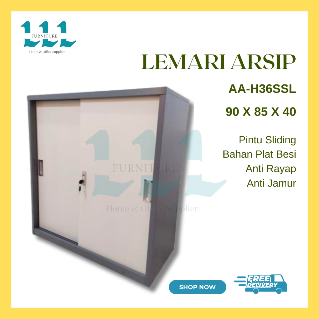 Lemari Arsip AA-H36SL | Lemari Arsip Besi Cabinet Pendek - Lemari besi Pendek