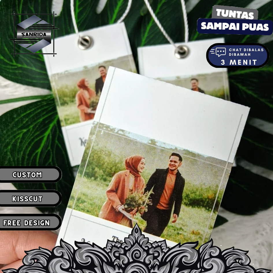 

Sanrida Hangtag Wedding Souvenir Hang Tag Label Pernikahan Custom Ucapan Nikah