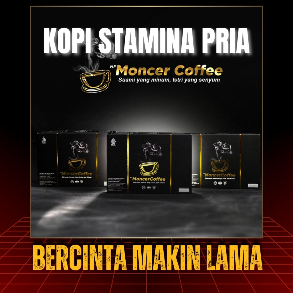 

MONCEER COFFEE ASLI | KOPI MOCER PENAMBAH STAMINA PRIA KUAT TAHAN LAMA TANPA EFEK SAMPING SACHET COD