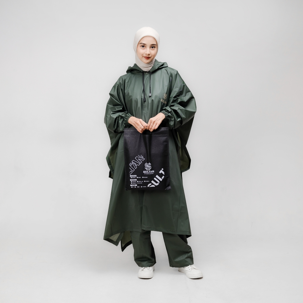 JAS HUJAN SULTAN LANGIT MENDUNG Motor Wanita dan Pria Ponco Kelelawar Batman Set Baju dan Celana Kua
