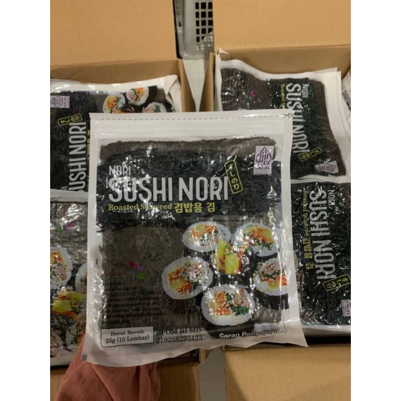 

Sushi Nori Lembaran isi 10 lembar Nori Gimbab Kimbab
