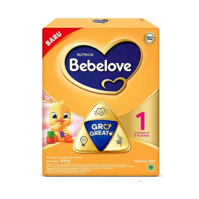 BEBELOVE SUSU FORMULA BAYI 0-6 BULAN 400 GR