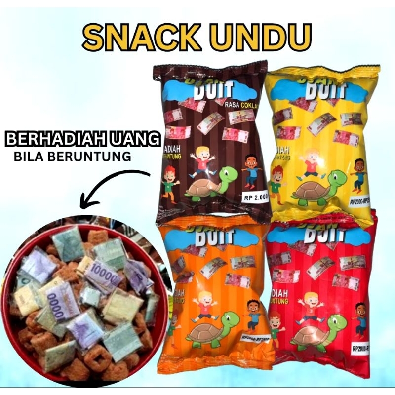 

Snack UNDU VIRAL/CIKI UNDU VIRAL Hadiah uang tunai