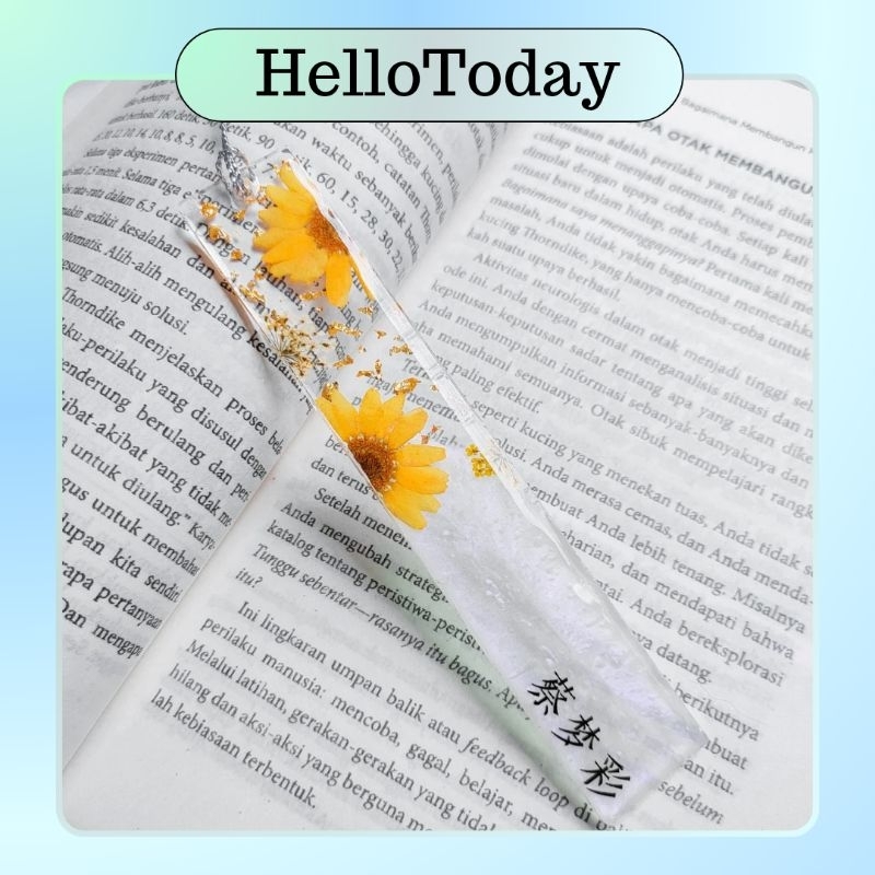 

Bookmark Custom Dried Flower Bookmark Custom Pembatas buku Resin Art