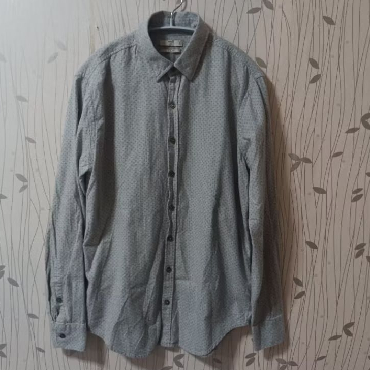 Kemeja pria lengan panjang MANGO MAN SMART Slimfit original size S