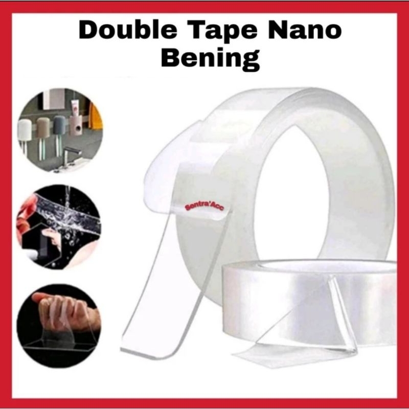 

Double Tape Nano Bening 1M Perekat Bening Nano Tape Transparan
