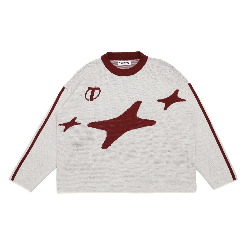 Timebomb Cardigan Knitwear Knit-Cardigan Knitwear BOXY Acrylic Switer Unisex / Switer Rajut Pria &