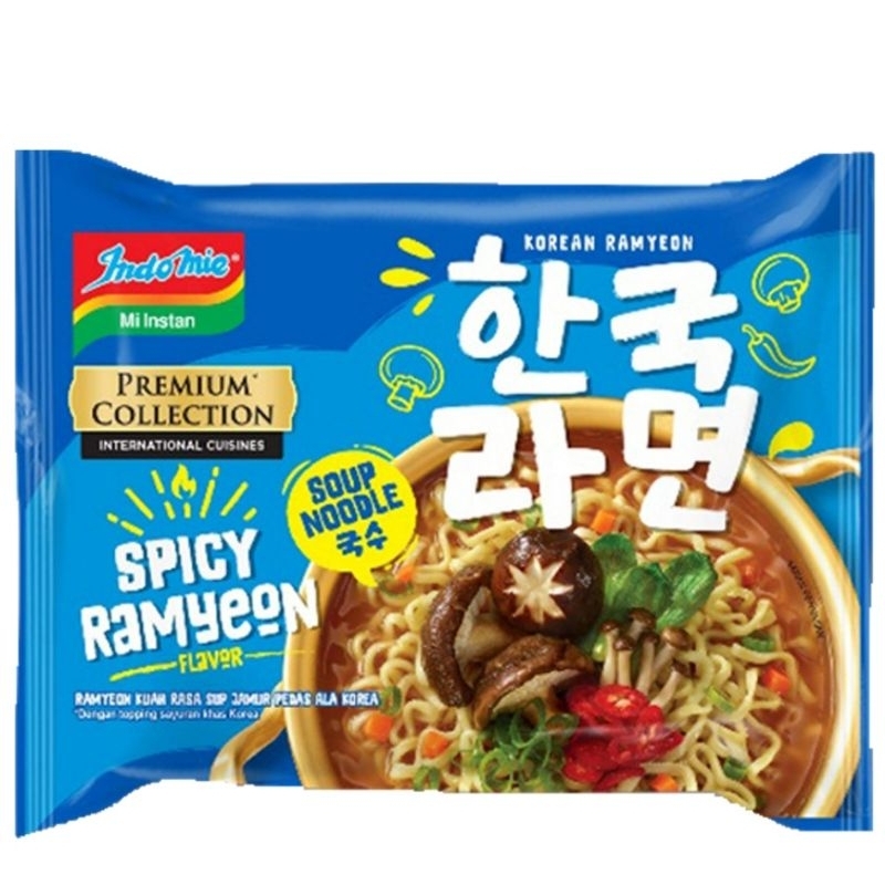 

Indomie Mi Instan Kuah Korean Spicy Ramyeon isi 83 gram