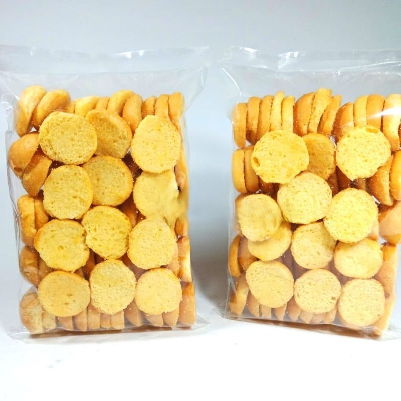 

Bagelen Bulat / Roti Kering Roemboeter Mentega Manis 200gr