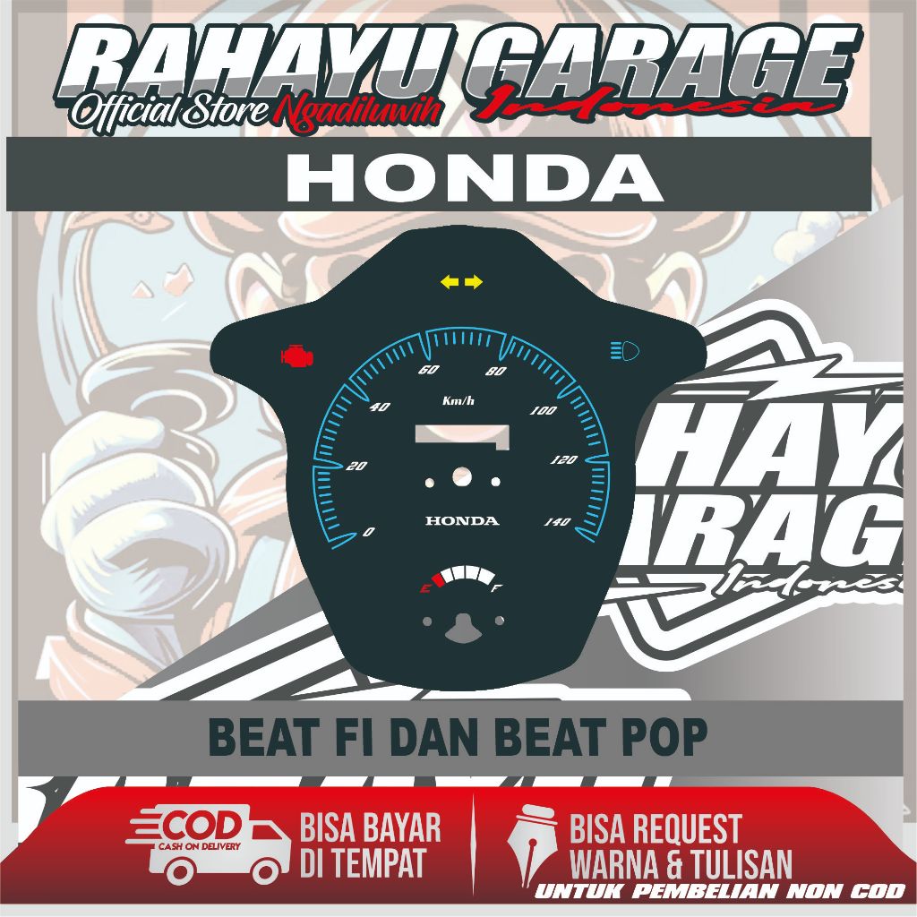 PAPAN SPEEDOMETER CUSTOM HONDA BEAT FI