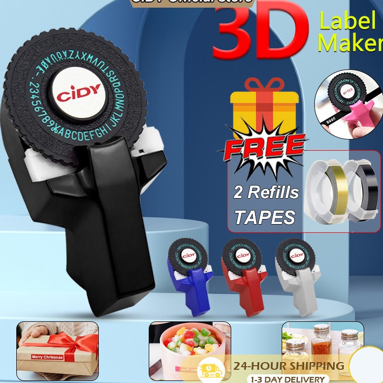 

Lebih Terpercaya CIDY Mesin Pembuat Label Manual Mini Portabel Diy 3d Embossing Label Writer Bahan Plastik Pvc 9mm Label Huruf