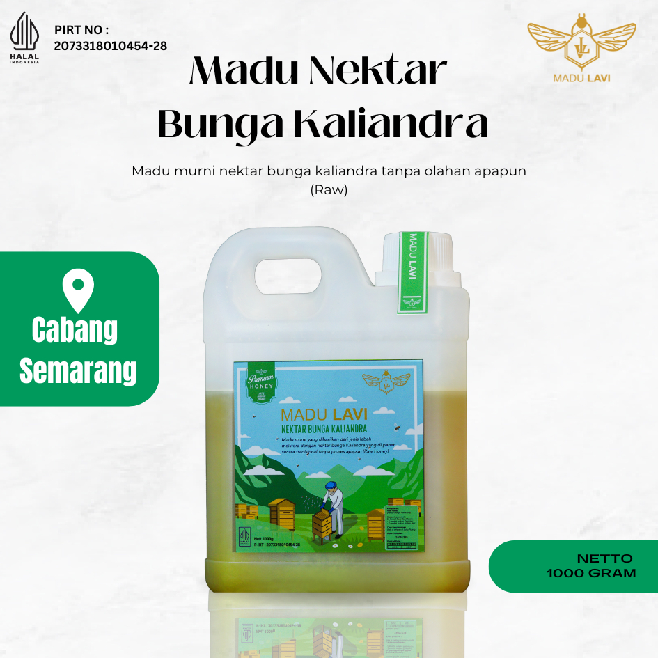 

Madu Lavi Madu Kaliandra Super 1Kg Murni 100% Asli Tanpa Campuran