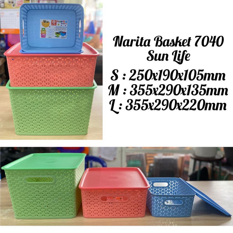 Narita Basket Merk Sun Life Warna Random Bisa Dikirim Instan✨