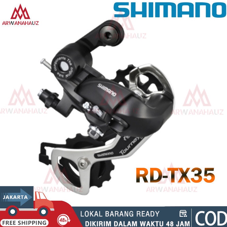 Hot Sale RD Shimano TX35 Tourney 678 Speed Rear Derailleur TX 35 Sepeda Lipat MTB Roadbike DLL D Sep