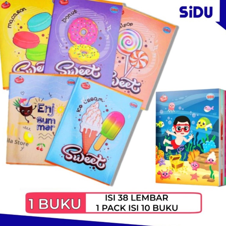 

Ready Terpopuler 1 Pack Buku Tulis Sidu 38 LembarBuku Anak Sekolah Anak KarakterBuku Sidu murah