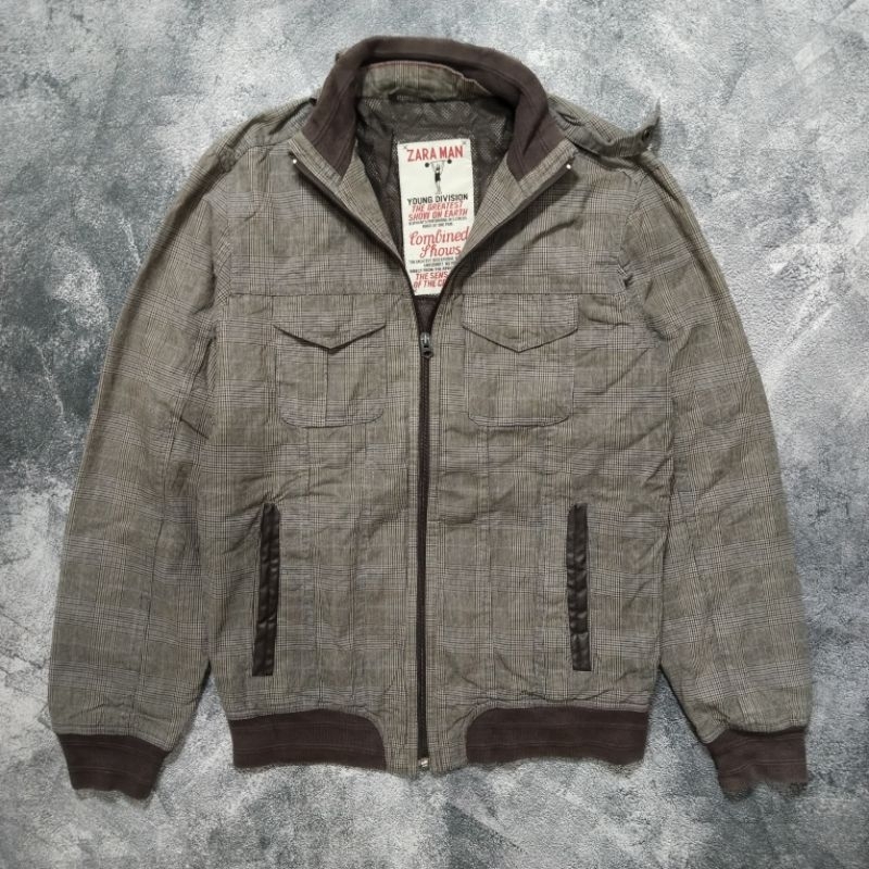 ZARA MAN Harrington Jacket Vintage Casual