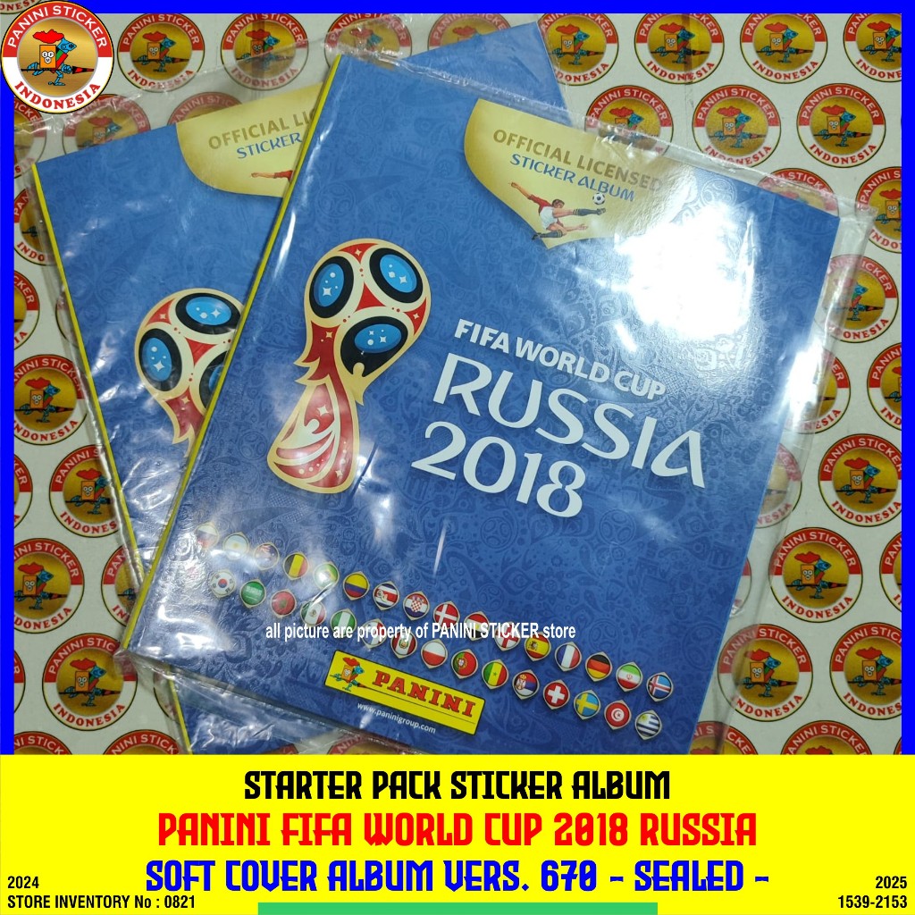 PANINI STICKER ALBUM FIFA WORLD CUP 2018 VERSI 670 STICKER - STARTER PACK