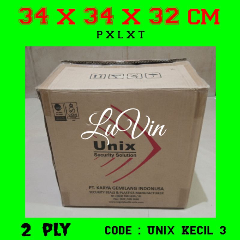 

Kardus Box KECIL UNIX 34x34x32 cm u packing Online dll