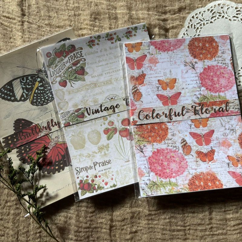 

khalishop - floral material paper deco, material paper, journal material, vintage paper, floral material, journal scrapbook journaling, journal supply, journal kit, scrapbook deco, decorative paper, kertas jurnal, kertas journal, kertas scrapbook, kertas