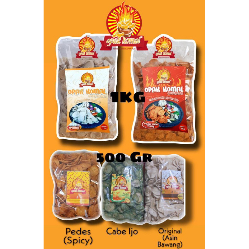 

Opak Komal || kripik pedas masa kini