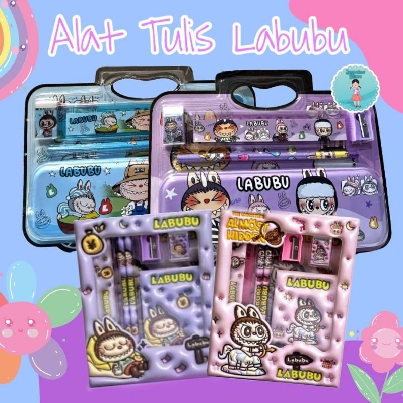 

Set tulis labubu/Alat tulis labubu/Souvenir Ulang tahun/Hadiah Ulang Tahun/Barang Labubu