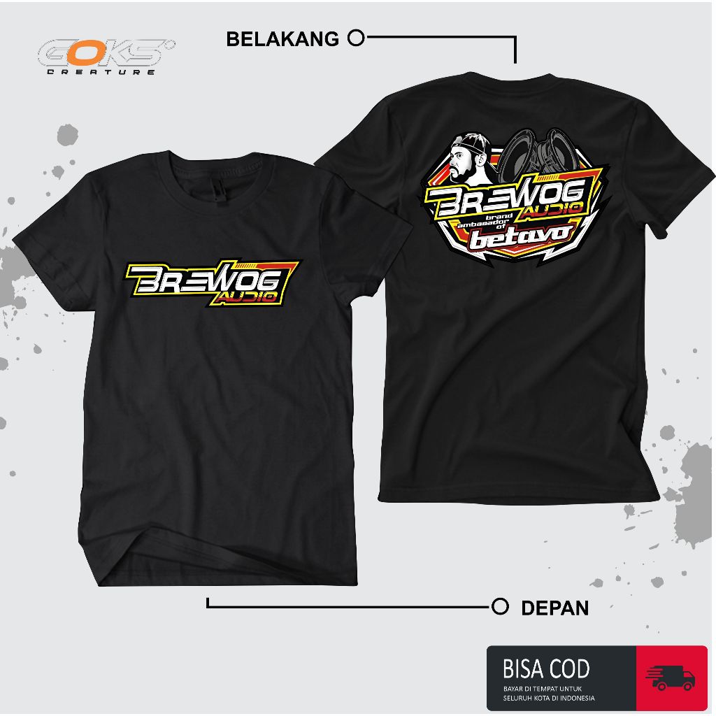 Kaos Motif Brewog Audio - kaos sound horeg