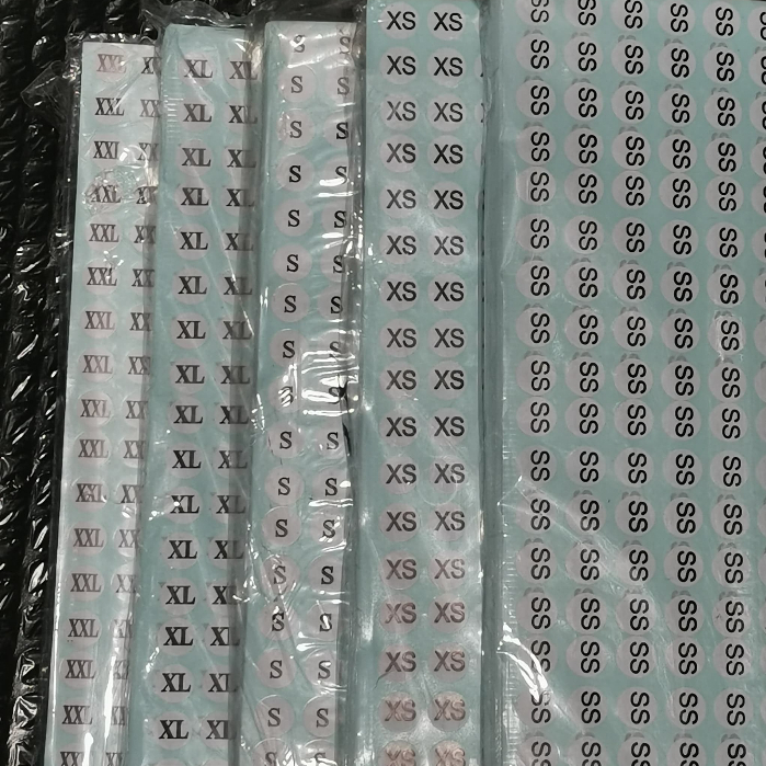 

Stiker Size Tempel Huruf SS - 6XL, 6L / Tanda Panah / PP (1 Lembar)