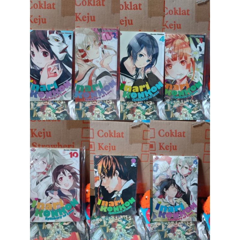 Komik inari konkon 1,2,3,4,6,9,10 segel / komik inari konkon vol 1,2,3,4,6,9,10 segel
