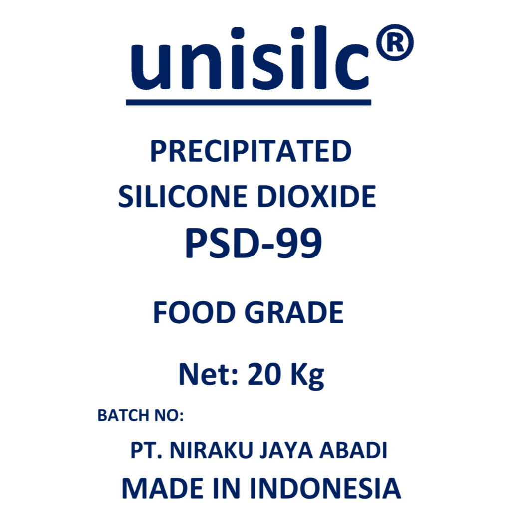 

Anti Caking / Anti Kempal / Anti Gumpal Precipitated Silicone Dioxide