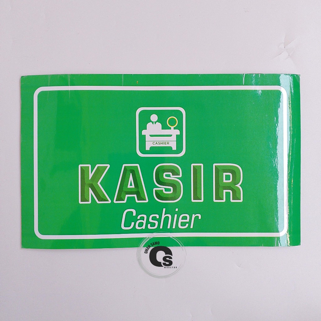 

Stiker Kasir - Cashier - Tempat Membayar - Stiker vinyl